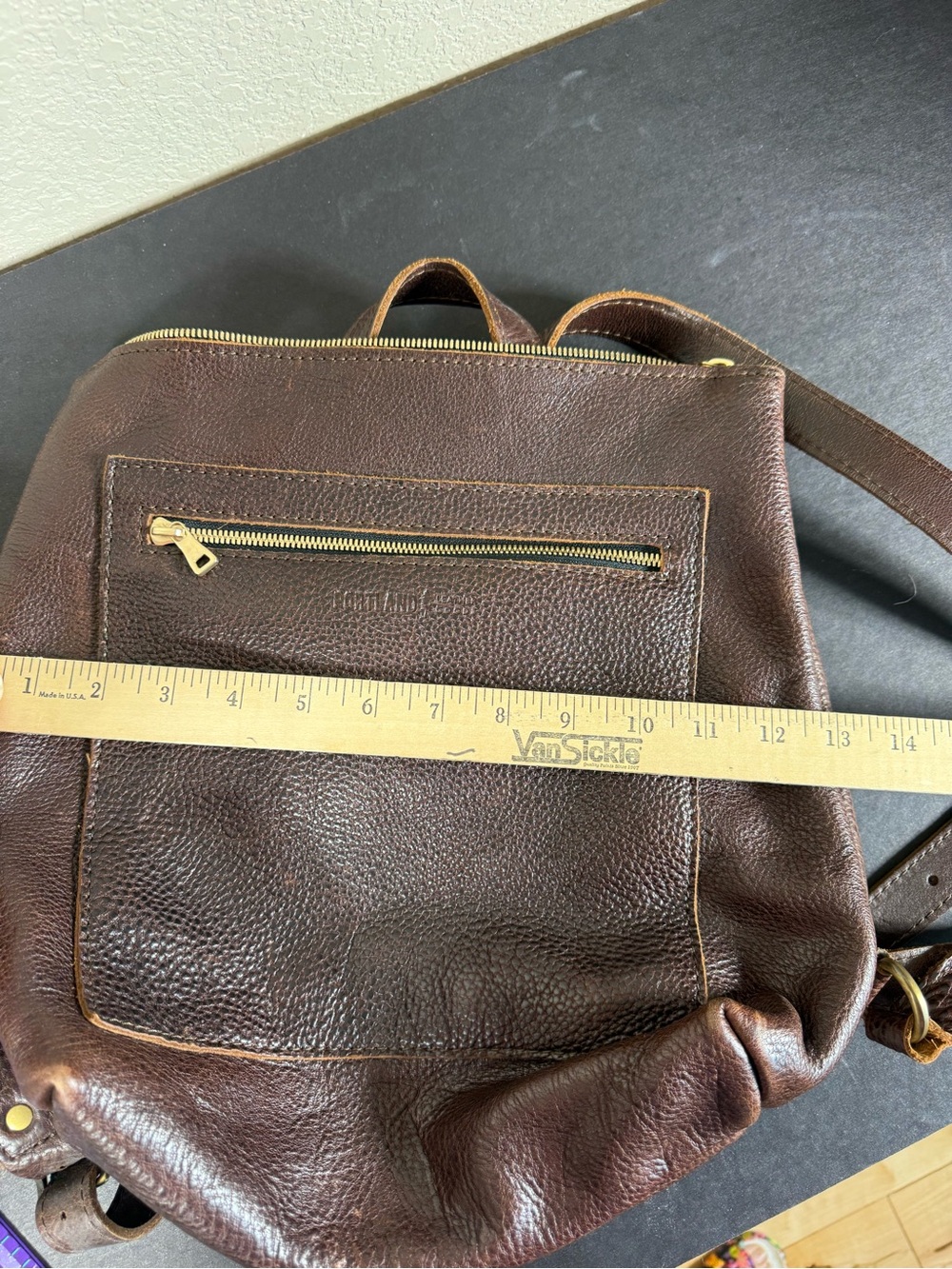 Portland Leather Backpack - Picture 4 of 7